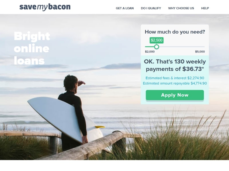 Save My Bacon homepage