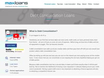 Max Loans Consolidation loan
