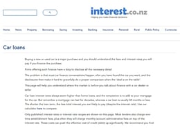 interest.co.nz Car loan