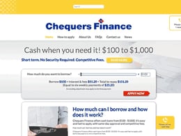 Chequers Finance Short-term loan