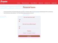 Pronto Finance Bad credit loan