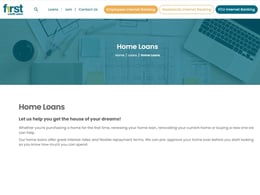 First Credit Union Home loan