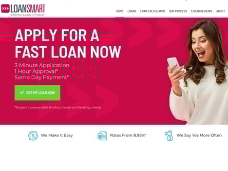 Loansmart homepage