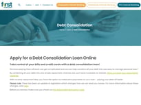 First Credit Union Consolidation loan